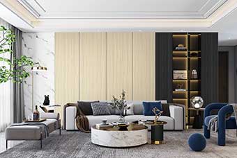 梅州轻奢风格-客厅