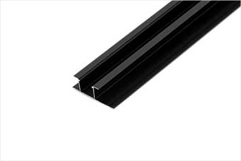 梅州航空纤维墙咔铝合金带灯中条（哑黑氧化）