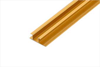 梅州航空纤维墙咔铝合金带灯中条（钛金氧化）