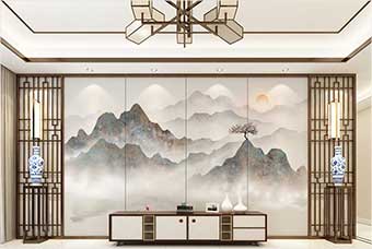 梅州森佰汇航空纤维（山水画系列）