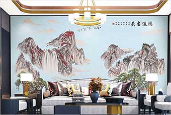 梅州森佰汇航空纤维墙咔（鸿运当头）